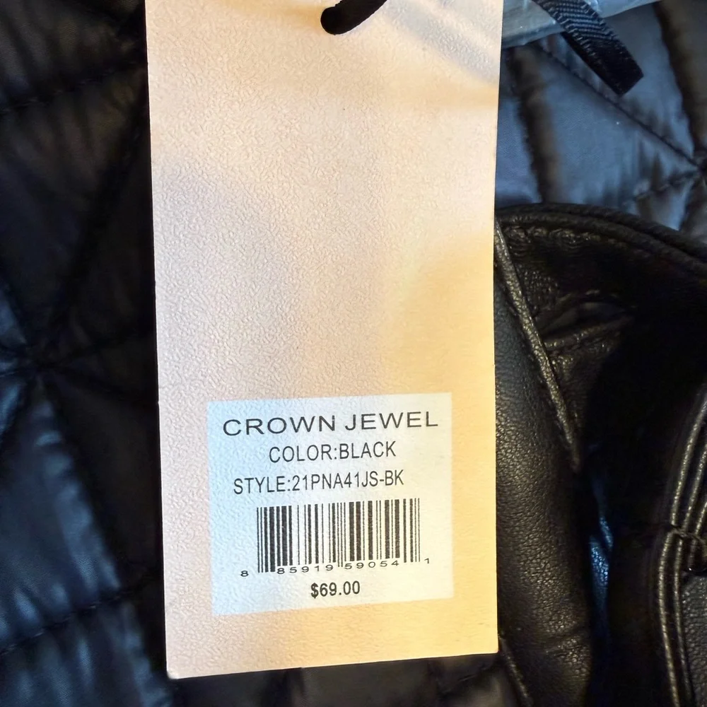 Juicy Couture Black Quilted Backpack with‎ Gold Hardware and Charm